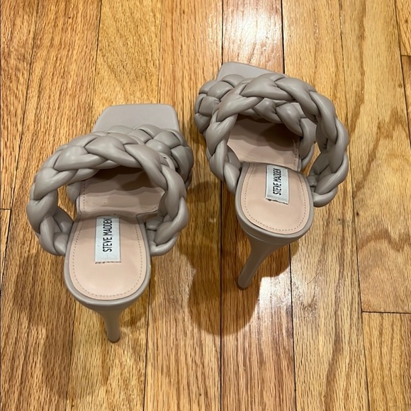 Steve Madden Gray Braided Heels - Picture 4 of 4